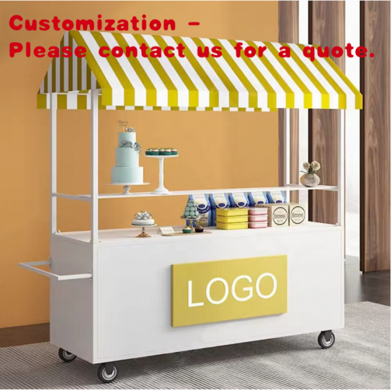 Food Snacks To Sell - Custom.Move Market كشك عربة الفولاذ المقاوم