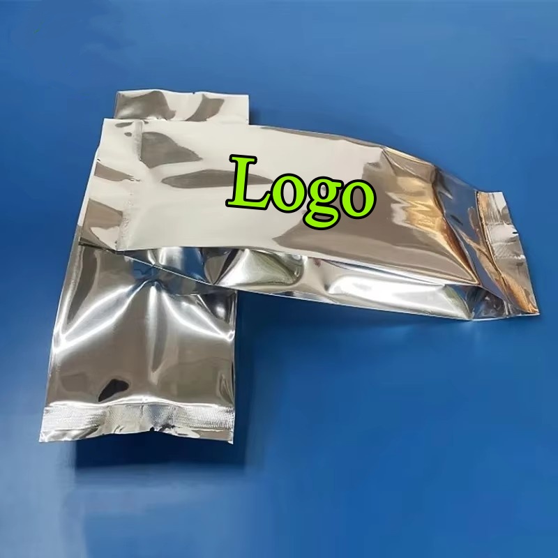 Logo Food Snack - 100 قطعة أكياس تخزين من رقائق