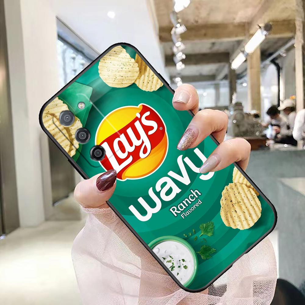 غطاء هاتف لأجهزة OPPO A5X A6X  - مراجعة Logo Food Snack وسعره
