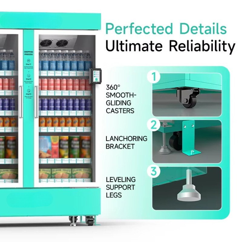 ماكينة بيع ذكية جديدة مخصصة من - مراجعة Food Snacks To Sell وسعره
