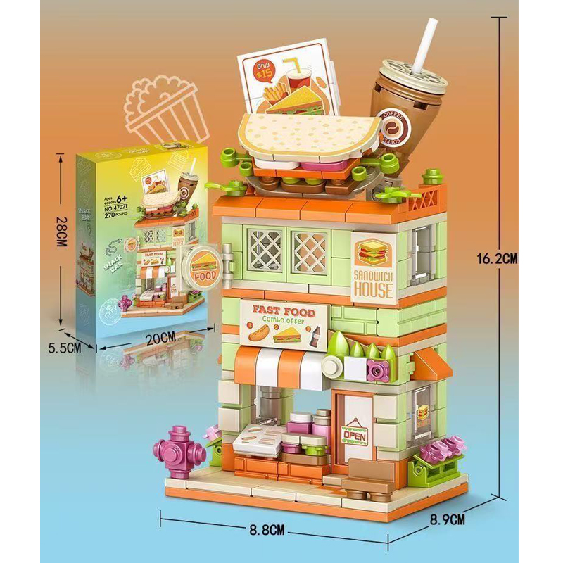 نموذج مبنى مطعم وجبات خفيفة إب - مراجعة Food City Snacks وسعره